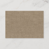 Carte D'accompagnement Baby shower Burlap & dentelle Apportez une demande (Dos)