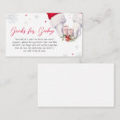 Carte D'accompagnement Baby shower cadeau de Noël plus grands Livres pour (Devant / Derrière)