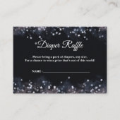 Carte D'accompagnement Baby shower céleste d'aquarelle (Devant)