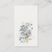 Carte D'accompagnement Baby shower chic Dusky Blue Floral Diaper (Dos)