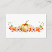 Carte D'accompagnement baby shower citrouille à quelle taille est le vent (Dos)