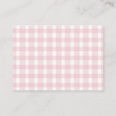 Carte D'accompagnement Baby shower citrouille Blush Rose Chaud Chute Raff (Dos)