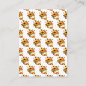 Carte D'accompagnement Baby shower citrouille Bouquet  Barreau (Dos)