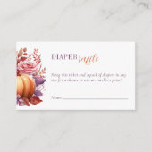 Carte D'accompagnement Baby shower Citrouille de l'aquarelle de la couch (Devant)