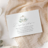 Carte D'accompagnement Baby shower Citrouille fleuri douche