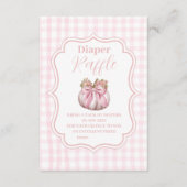 Carte D'accompagnement Baby shower Citrouille rose béquille  béquille (Devant)