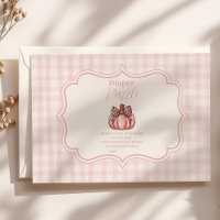 Baby shower Citrouille rose béquille béquille