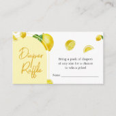Carte D'accompagnement Baby shower Citrus Lavette Raffin (Devant)