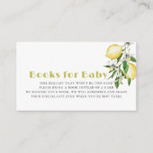 Carte D'accompagnement Baby shower Citrus Lemon Demande (Devant)