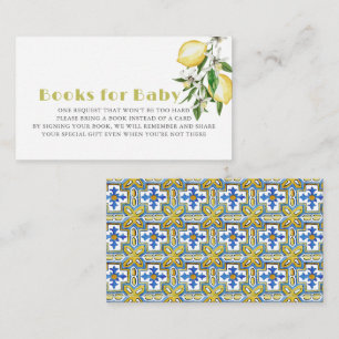 Carte D'accompagnement Baby shower Citrus Lemon Demande