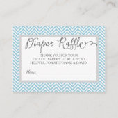 Carte D'accompagnement Baby shower Coeur éléphant au feuilleton Raffle (Dos)