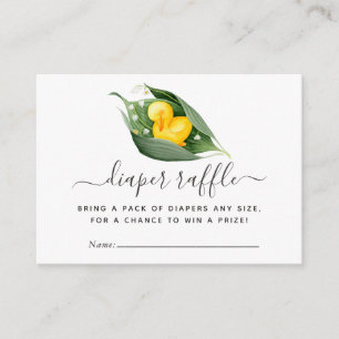 Carte D'accompagnement Baby Shower Couches de Caneton de Printemps