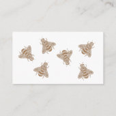 Carte D'accompagnement Baby shower d'abeilles miel Code QR Registre des c (Dos)