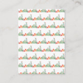 Carte D'accompagnement Baby shower d'affichage Boho Floral Cactus (Dos)