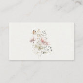 Carte D'accompagnement Baby shower d'affichage Botanique Fleur sauvage Li (Dos)