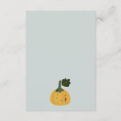 Carte D'accompagnement Baby shower d'affichage Halloween Cute Blue Ghost  (Dos)