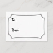 Carte D'accompagnement Baby shower d'affichage noir et blanc simple sans (Dos)