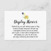 Carte D'accompagnement Baby shower d'affichage simple Insertion avec élép (Devant)