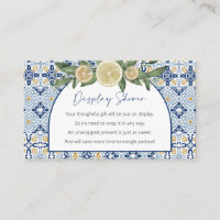 Baby shower d'affichage, thème italien non emballé