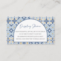 Baby shower d'affichage, thème italien non emballé