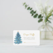 Carte D'accompagnement Baby shower d'aquarelle de Noël Raffin de couches (Debout devant)