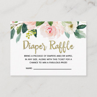 Carte D'accompagnement Baby shower d'aquarelle rose pâle