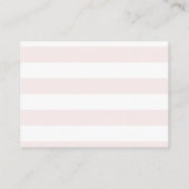 Carte D'accompagnement Baby shower d'aquarelle rose pâle (Dos)