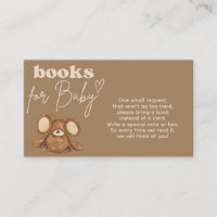 Baby shower d'attente moderne demande de livres