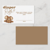 Carte D'accompagnement Baby shower d'attente rapide moderne Raffin de cou (Devant / Derrière)