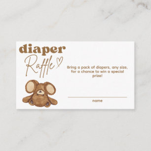 Carte D'accompagnement Baby shower d'attente rapide moderne Raffin de cou