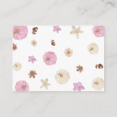 Carte D'accompagnement Baby shower d'automne de Citrouille de demande de  (Dos)