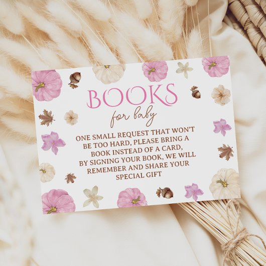 Carte D'accompagnement Baby shower d'automne de Citrouille de demande de 