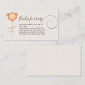 Carte D'accompagnement Baby shower de Balloon de demande de livre neutre (Devant / Derrière)