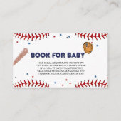 Carte D'accompagnement Baby shower de base-ball Sport Demande de réservat (Devant)
