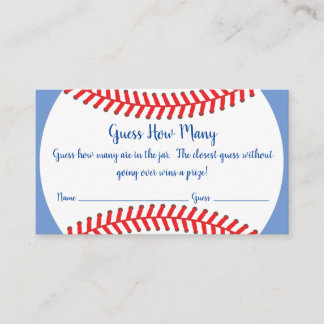 Carte D'accompagnement Baby shower De Baseball Little Slugger Guider Jeu