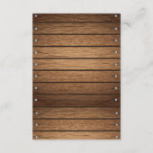 Carte D'accompagnement Baby shower de basket-ball orange rustique (Dos)