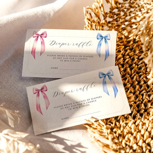 Carte D'accompagnement Baby shower de billet de béquille bleu rose