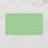 Carte D'accompagnement Baby shower de billet Floral Green Diaper (Dos)