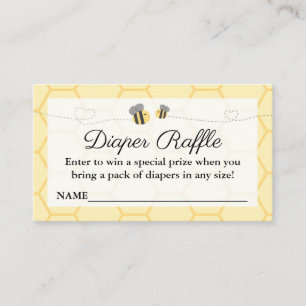 Carte D'accompagnement Baby shower de bourdon Raffin Insérer