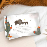 Baby shower de Buffalo Floral Cactus Déchets