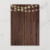 Carte D'accompagnement Baby shower de bug d'amour rustique (Dos)