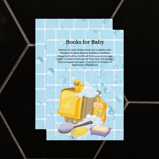 Carte D'accompagnement Baby shower de bulles de caoutchouc moderne