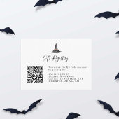 Carte D'accompagnement Baby shower de cadeau de sorcière Halloween Code Q