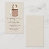 Carte D'accompagnement Baby shower de café glacé Raffin de couche (Devant / Derrière)