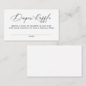 Carte D'accompagnement Baby shower de calcinage (Devant / Derrière)