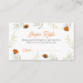 Carte D'accompagnement Baby shower de calciné à laine d'automne (Devant)