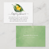 Carte D'accompagnement Baby shower de caniche à ressort douche (Devant / Derrière)