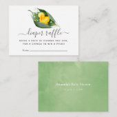 Carte D'accompagnement Baby shower de caniche à ressort, feuillards (Devant / Derrière)