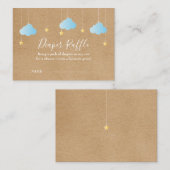 Carte D'accompagnement Baby shower de carafe à torchon rustique (Devant / Derrière)