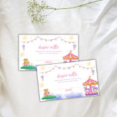 Carte D'accompagnement Baby shower de carafe de couches à air chaud